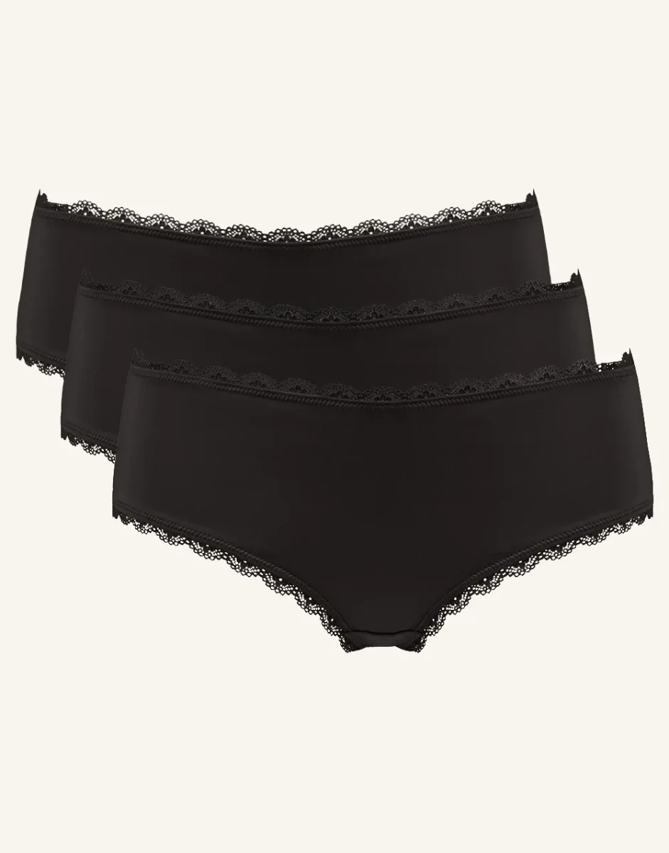 Panty-Set 3x Basic Black