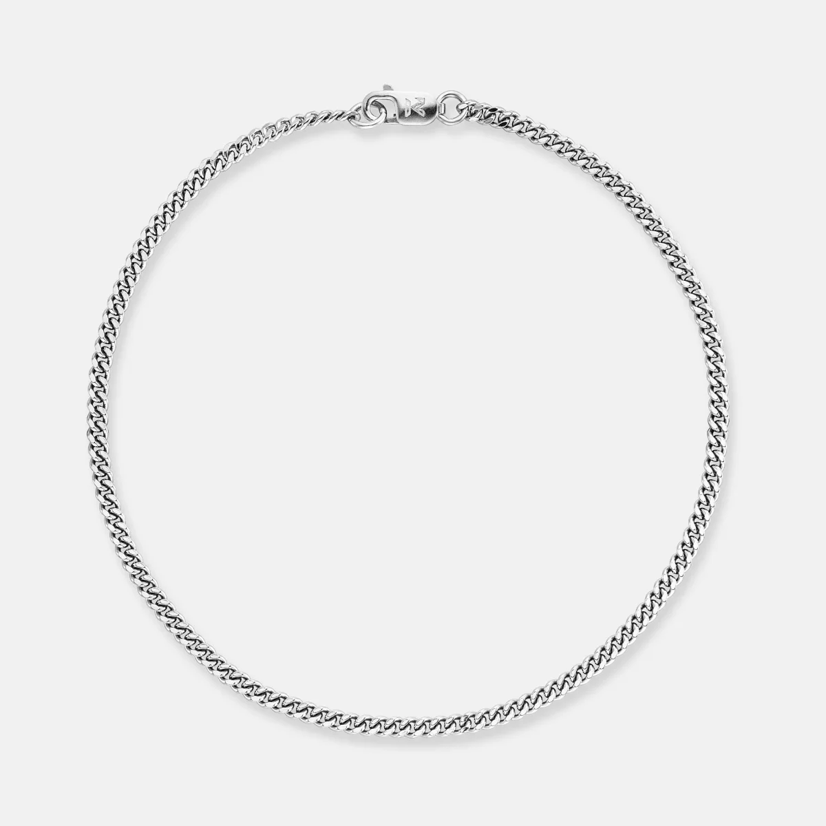 K12 - 925 SILVER CUBAN BRACELET - 2MM – Bild 2