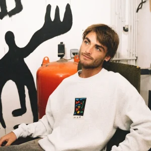Arthur Longo Sweatshirt - BONE HEATHER
