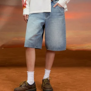 Beeggy Denim-Shorts - Dusty Blue Wash