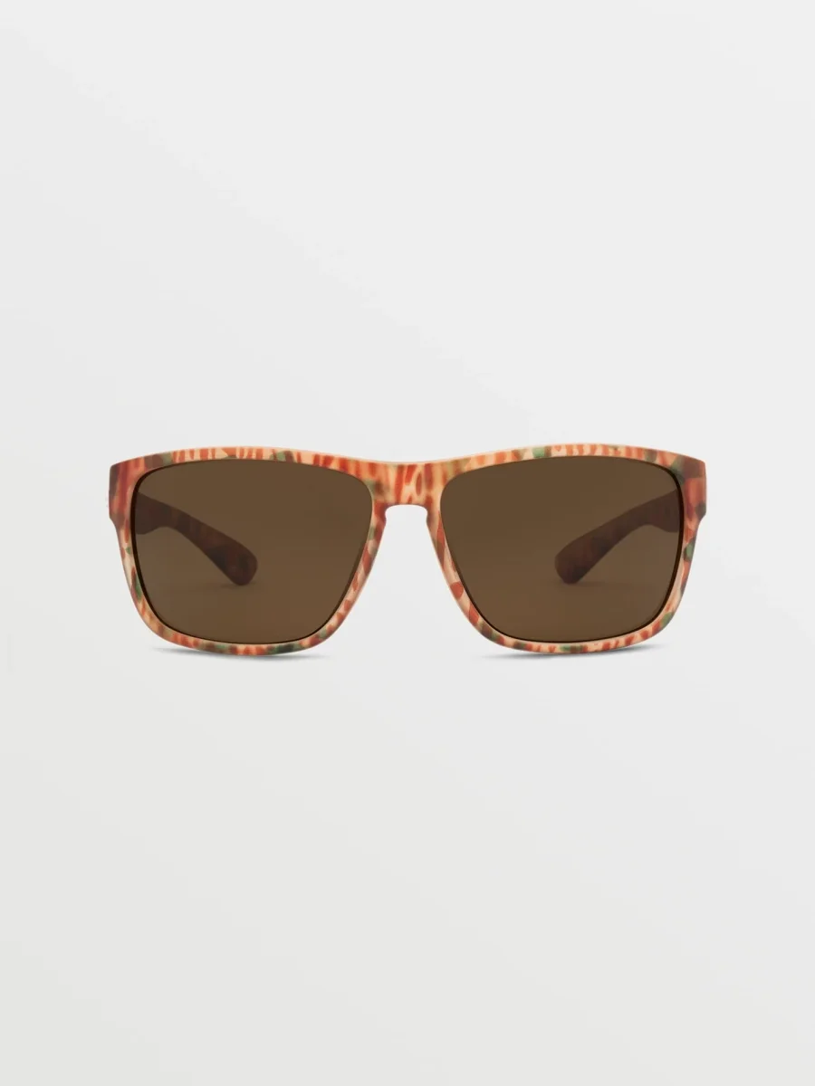 Baloney Matte Geo Sonnenbrille (Bronze Lens) - MEGA ORANGE – Bild 2