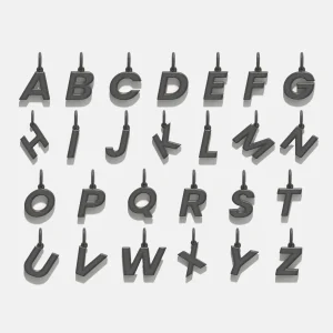 K12 - BLACK LETTER - PENDANT