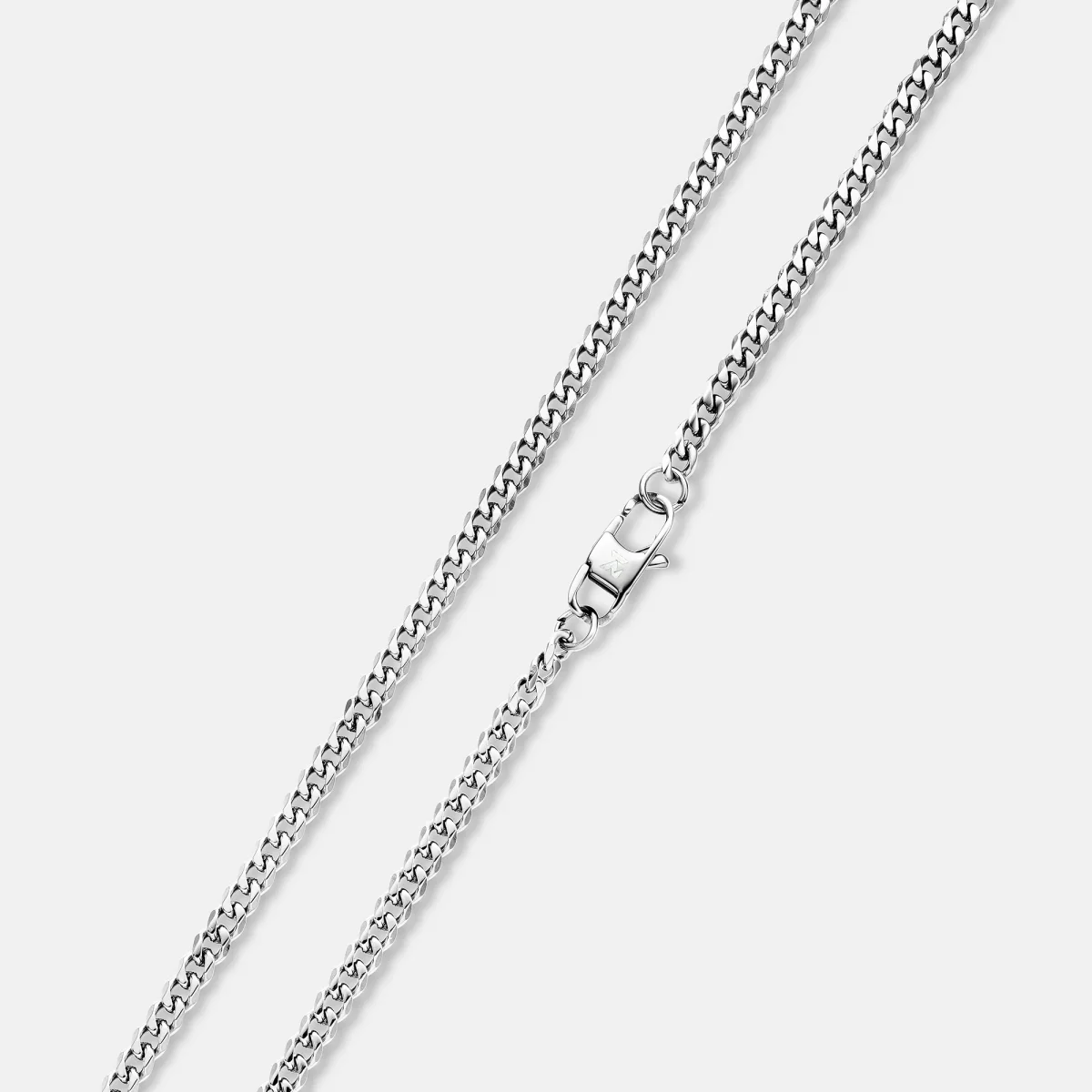 K12 - SILVER CUBAN CHAIN - 4MM – Bild 2
