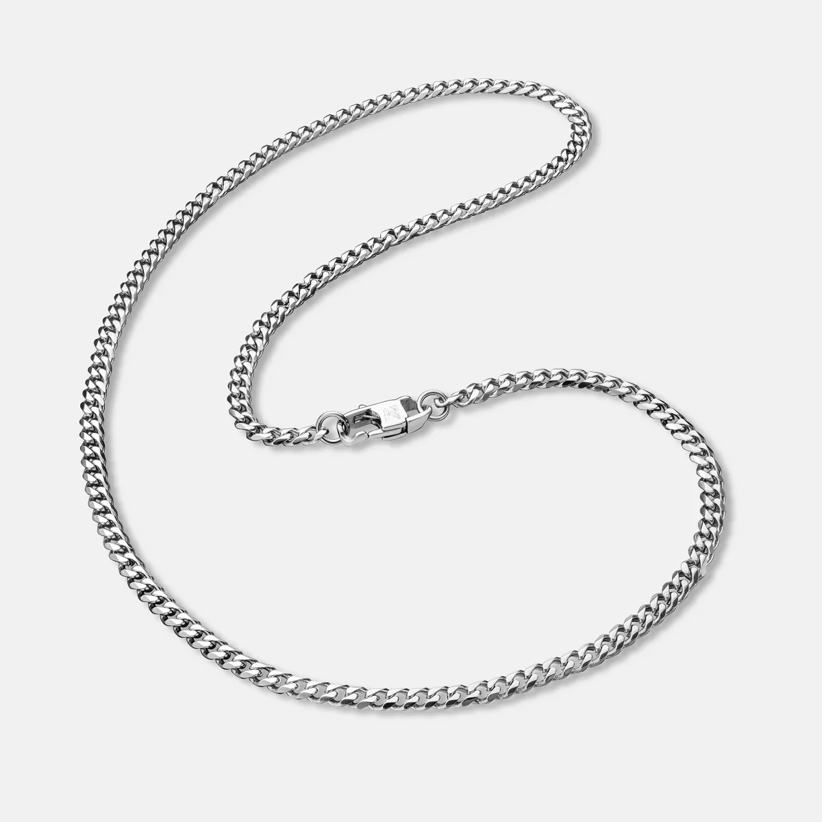 K12 - SILVER CUBAN CHAIN - 4MM – Bild 3